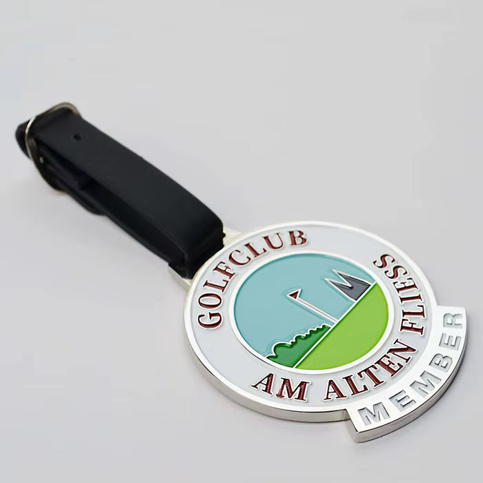 Custom Logo Golf Bag Tag | Zinc Alloy, Soft or Hard Enamel, Any Plating